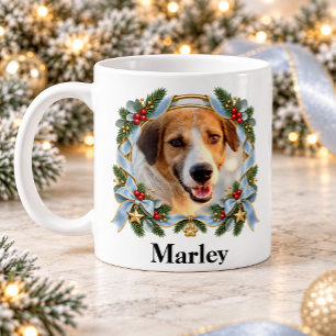 Mug Cadre Vintage Photo de Noël de Chien ou Chat