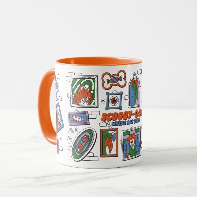 Mug Cadres photo de Scooby-Doo pour un mur d'Halloween (Devant gauche)