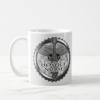 Mug Caducée gris Infirmière en soins palliatifs
