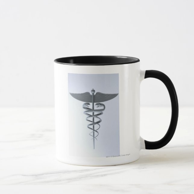 Mug Caducée médical en métal (Droite)