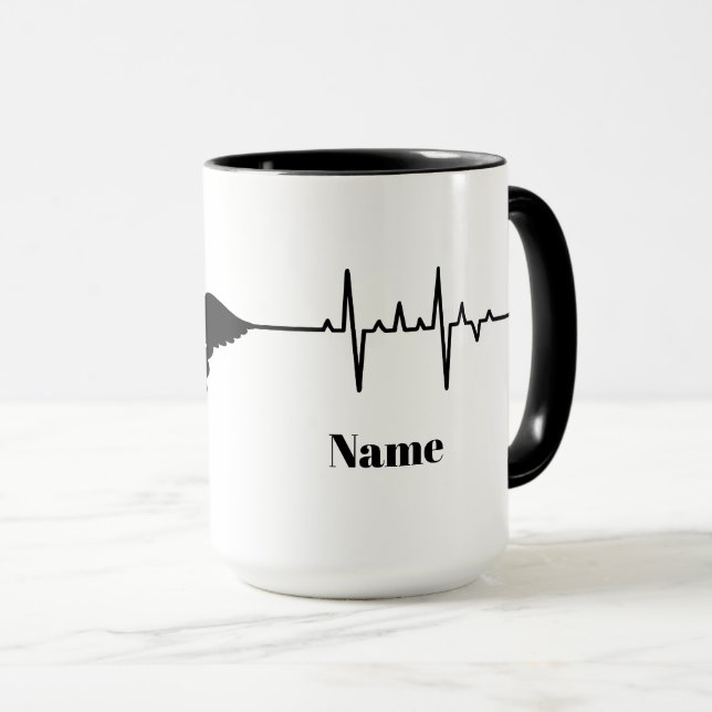 Mug Caducée Médicale et Coeur (Devant droit)