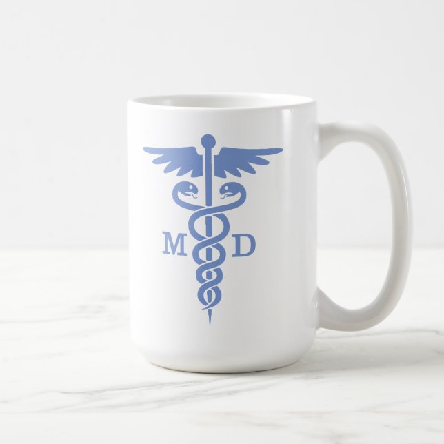 Mug Caduceus MD (bleu) (Droite)
