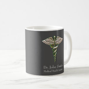 Mug Caduceus Médicale Chrome Holographique 3D