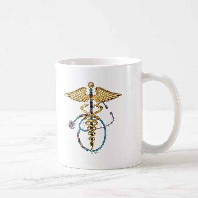 Mug Caduceus & Stethoscope (Droite)