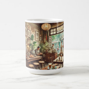 Mug Café à Ho Chi Minh Ville Viêt Nam Aquarelle