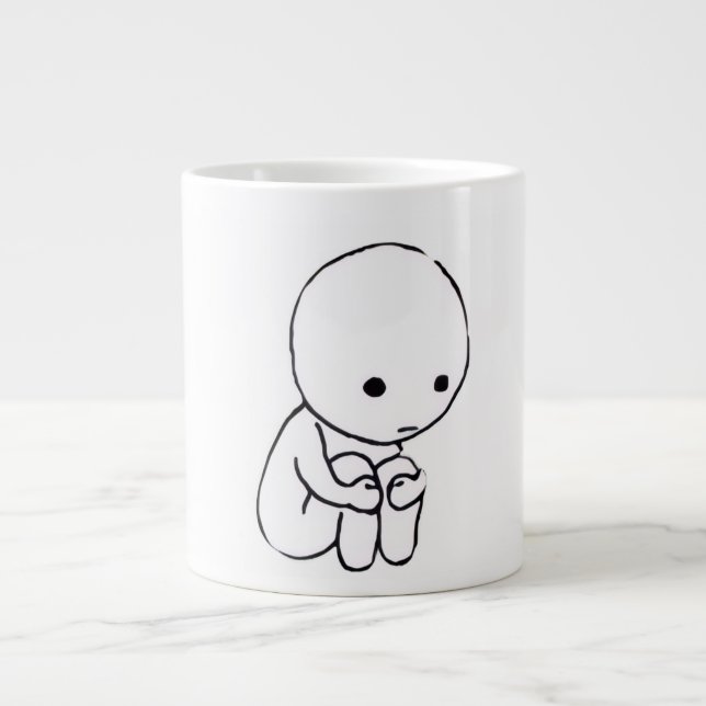 Mug Café à l'esthétique de la tristesse (Devant)
