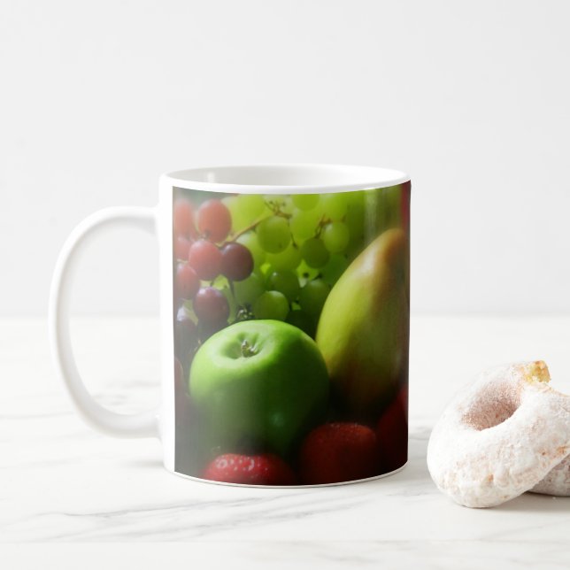 Mug café à perpétuité de fruits (Avec donut)