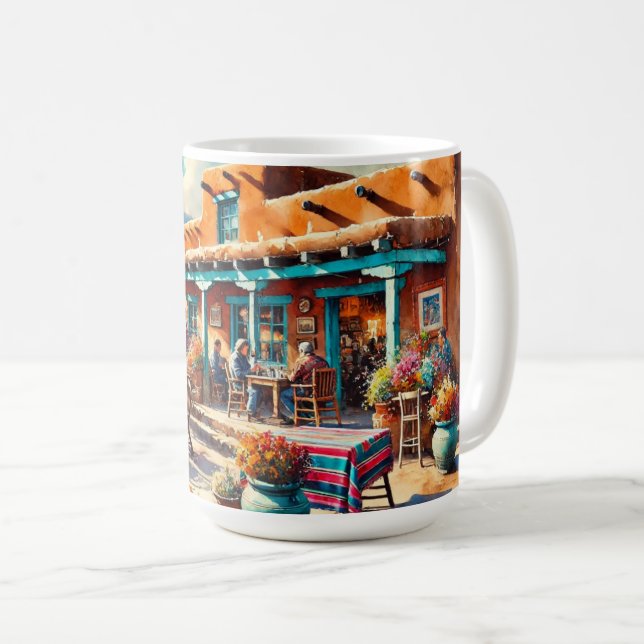 Mug Café à Taos Nouveau-Mexique (Devant droit)