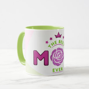 Mug Café Abstrait à la fleur de Parties scintillant de