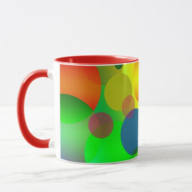MUG CAFÉ ABSTRAIT DE CERCLES (Gauche)