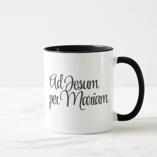 Mug Café Ad Jesum per Mariam (Vers Jésus par Marie) (Droite)