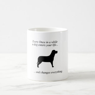 Mug café Amoureux des chiens avec une belle citati