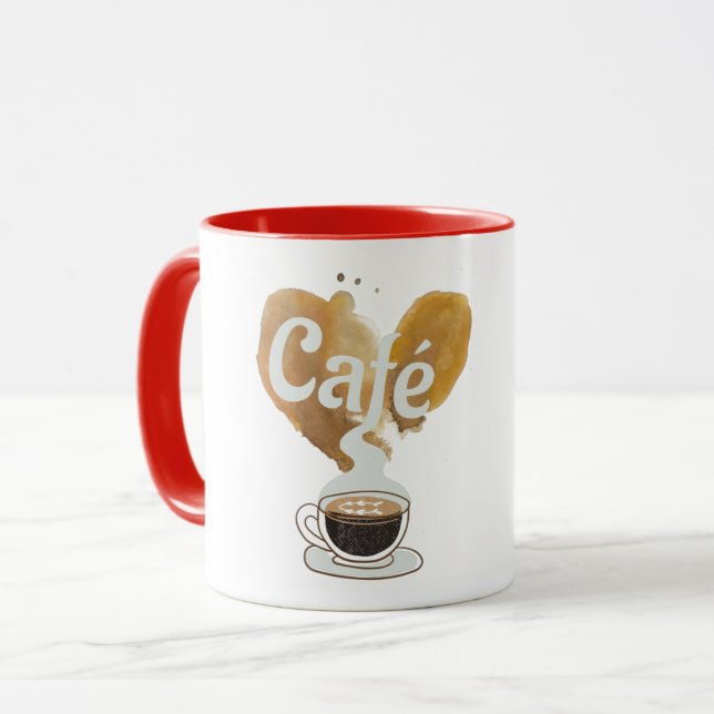 Mug Café - Amoureux du café (Devant gauche)