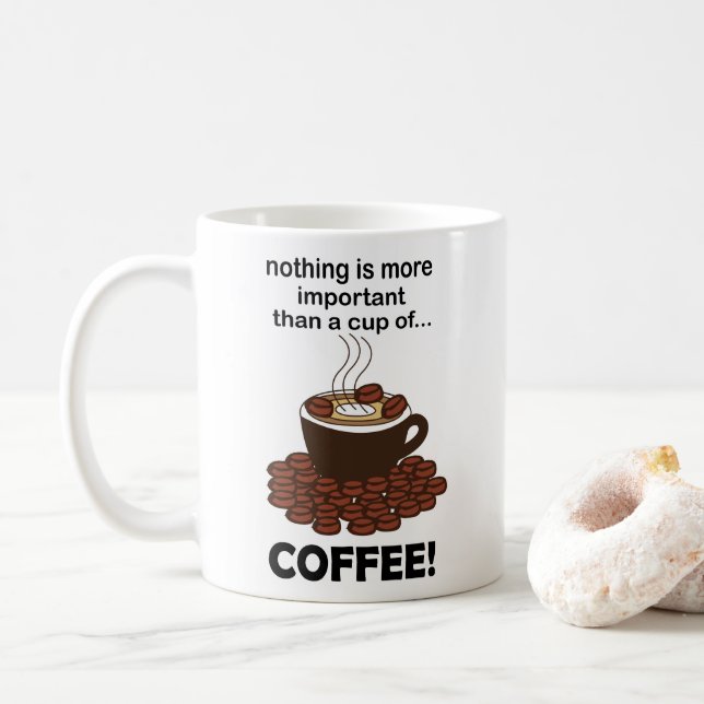 Mug Café amusant café Lover café (Avec donut)