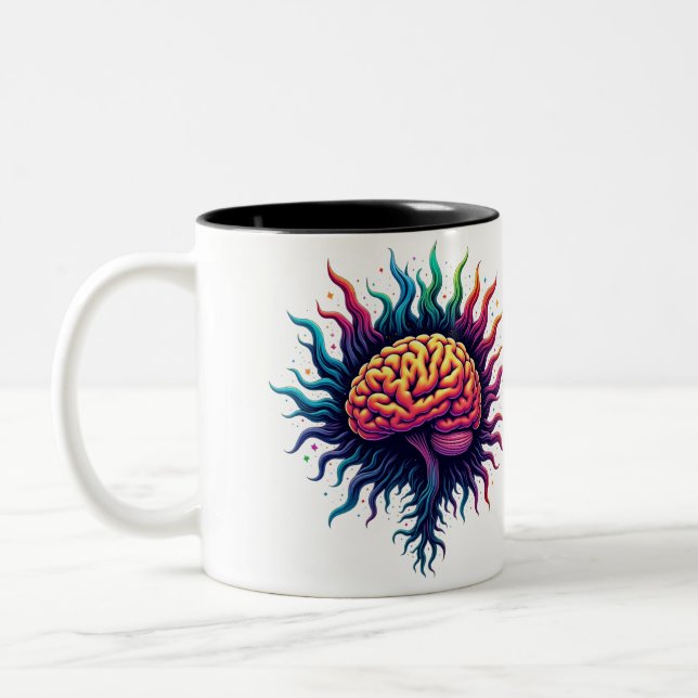 Mug café anatomie du cerveau (Gauche)