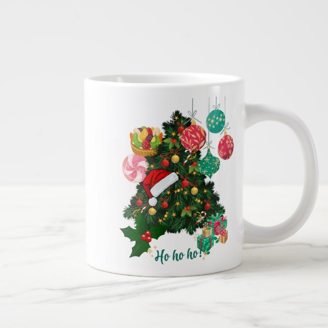 Mug café Arbre de Noël | Coupe Festive Holiday (Droite)