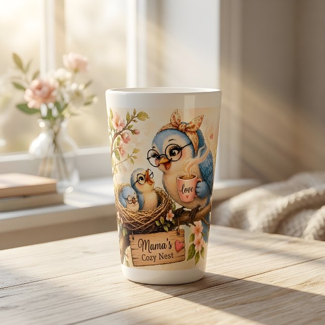 Mug Café au Lait Mama Bird (Créateur téléchargé)