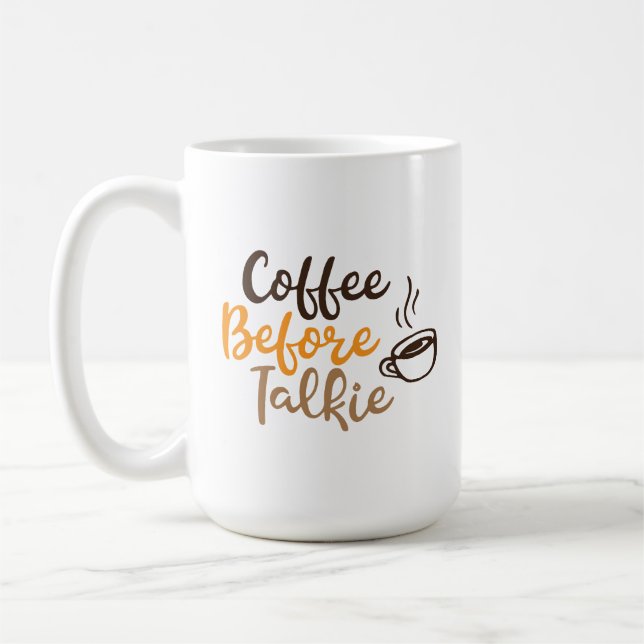 Mug Café avant de parler (Gauche)