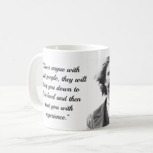 Mug café avec Mark Twain Citation