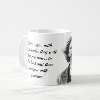 Mug café avec Mark Twain Citation