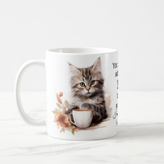 Mug Café avec mon chat  (Gauche)