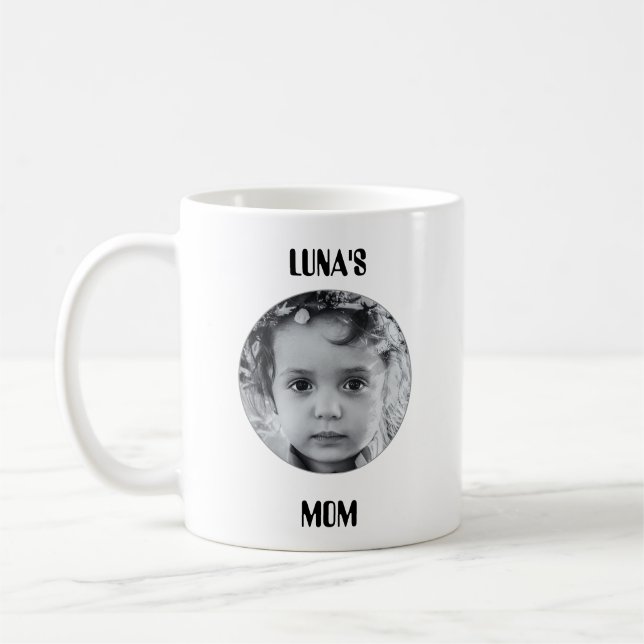 Mug Café avec Photo & Nom Personnalisés (Gauche)