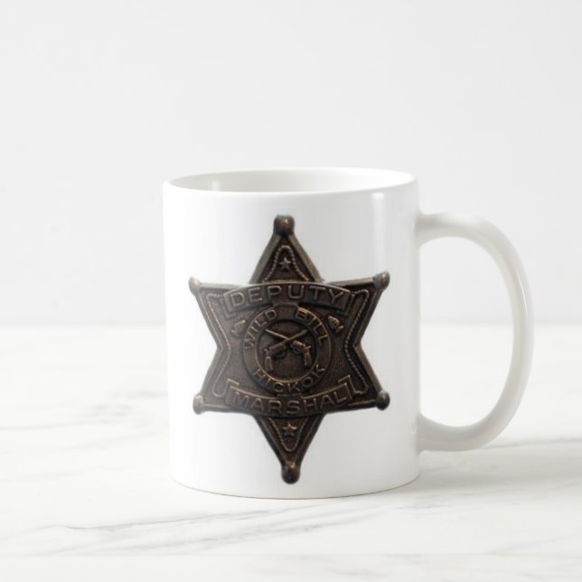 Mug Café avec un vrai représentant de la loi (Droite)