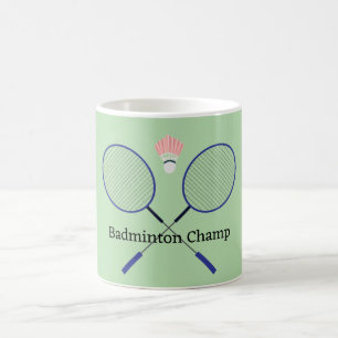 Mug café Badminton Design