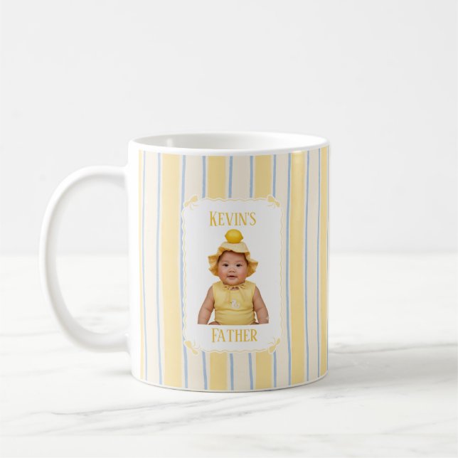 Mug Café Bandes Nom Personnalisé Mignon (Gauche)