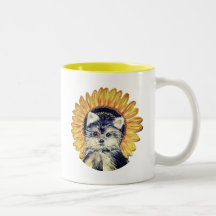 Mug Café Bicolore Chien Yorkie Mignon