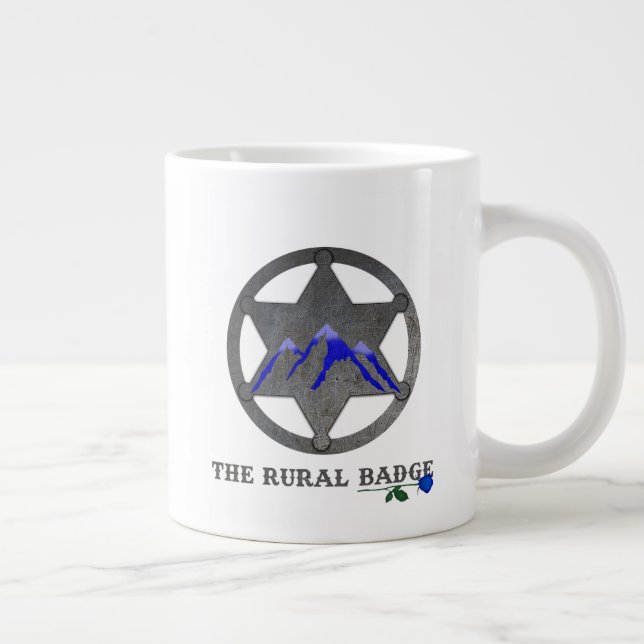 Mug Café Blanc Badge Rural (Droite)