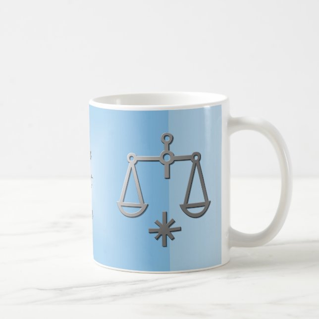 Mug Café bleu de thé d'argent de signe d'étoile de (Droite)