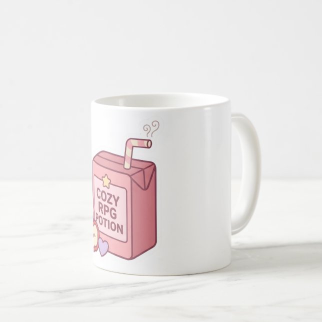 Mug Café Boîte de Jus de Potion RPG Mignon Kawaii  (Devant droit)
