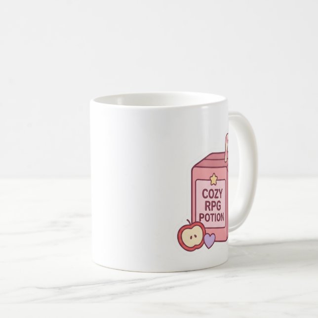 Mug Café Boîte de Jus de Potion RPG Mignon Kawaii  (Devant droit)