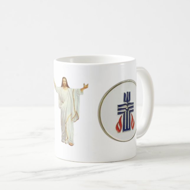 Mug café-cadeau de l'église presbytérienne (Devant droit)