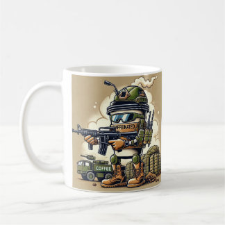 Mug Café Café Patriotique Caffiné et prêt au combat
