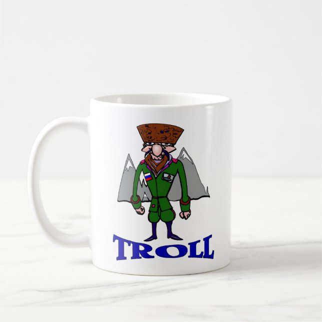 Mug Café caricature à trolls russe (Gauche)