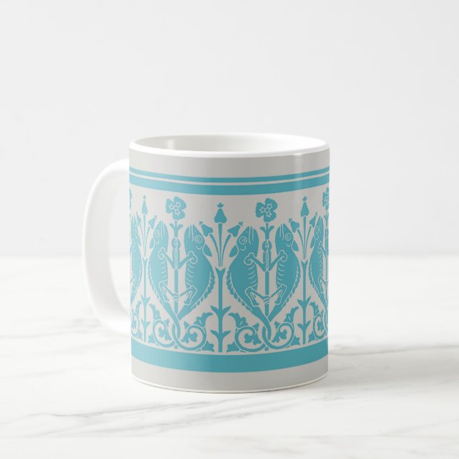 Mug café Chameleons Art Nouveau (Devant gauche)