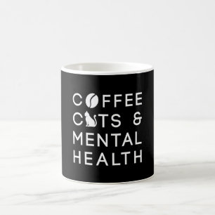 Mug Café Chats Santé mentale Anxie Boisson de café