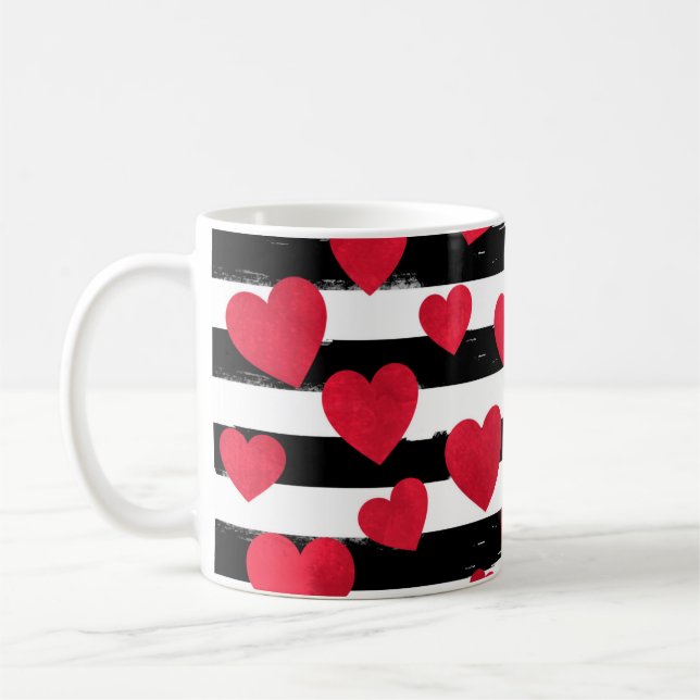 Mug café coeur rouge (Gauche)