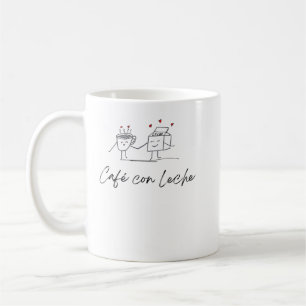 Mug Café Con Leche Café Avec T-Shirt Au Lait