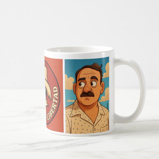 Mug Café con Luis Muñoz Marín. Caricatura (Droite)