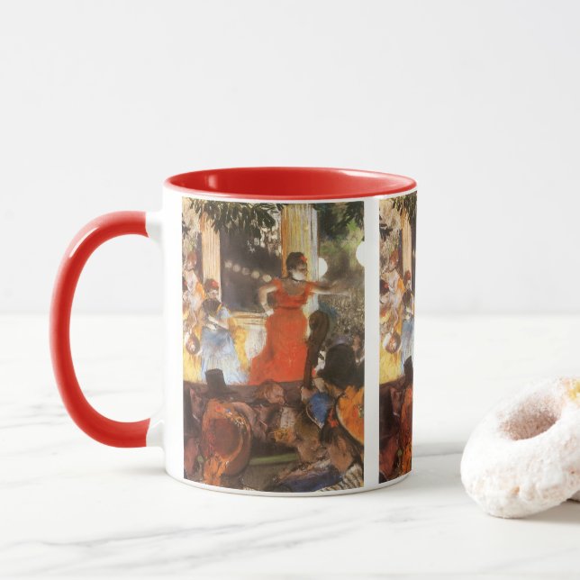 Mug Café-concert aux Ambassadeurs d'Edgar Degas (Avec donut)