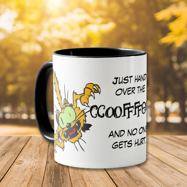 Mug Café Crazy Cat Demand (Créateur téléchargé)