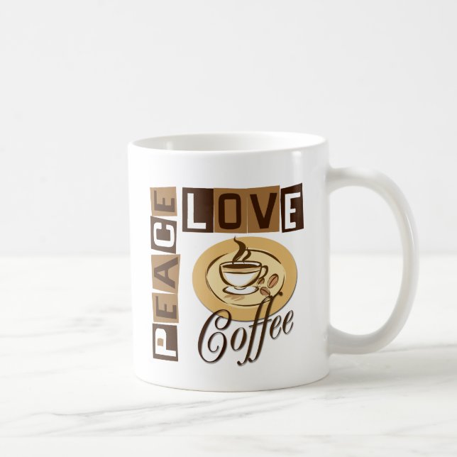 MUG CAFÉ D'AMOUR DE PAIX (Droite)