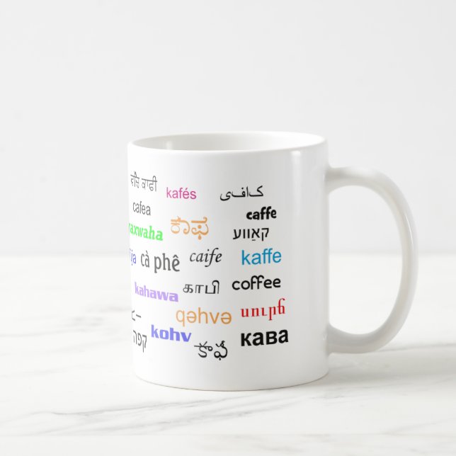 Mug Café, dans beaucoup de langues (Droite)