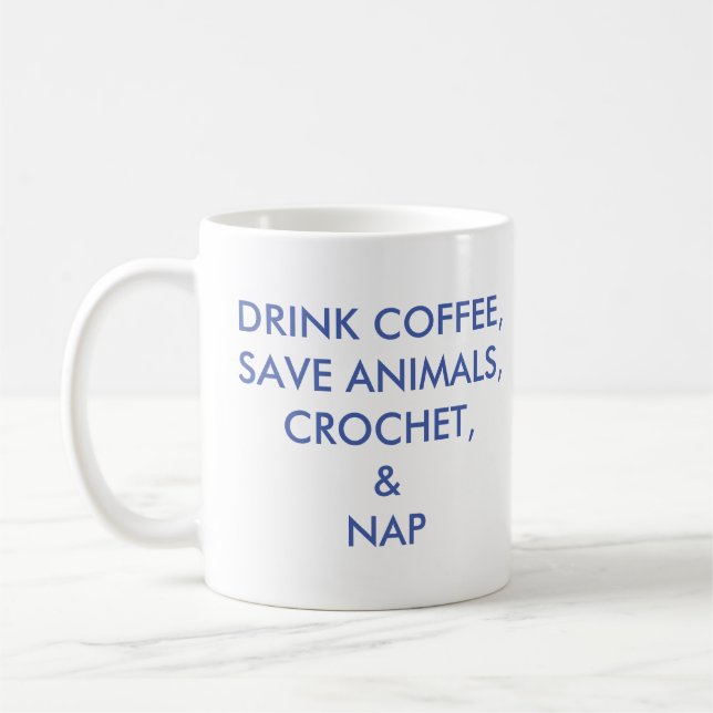 Mug Café de boissons, animaux d'économies, crochet, et (Gauche)