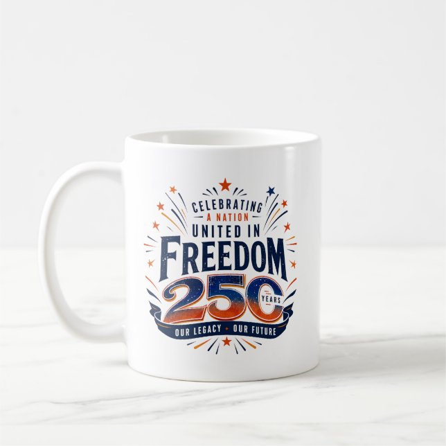Mug Café de célébration de la liberté patriotique (Gauche)