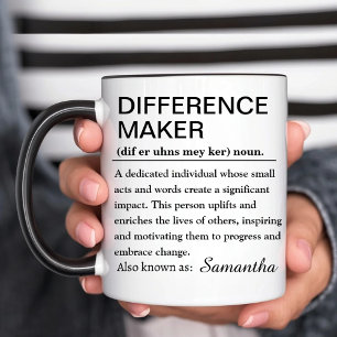 Mug Café de définition de faiseur de différence person