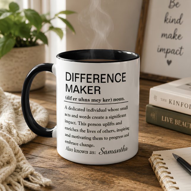 Mug Café de définition personnalisée de faiseur de dif (Créateur téléchargé)